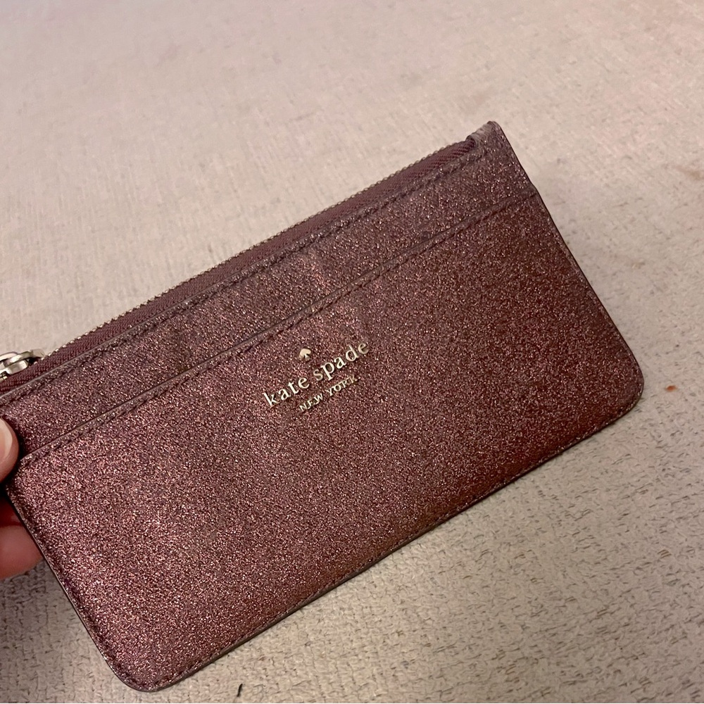 Kate Spade Deep Maroon Glitter Wallet